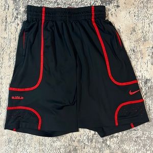 Men’s Nike Lebron James Black & Red Medium Shorts